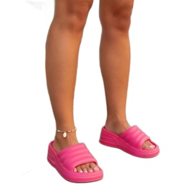 Růžové masivní žabky Wegahta růžový Růžové masivní žabky Wegahta růžový