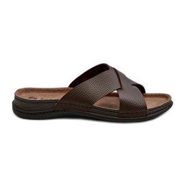 Pohodlné lehké žabky Inblu GV00001I Brown hnědý