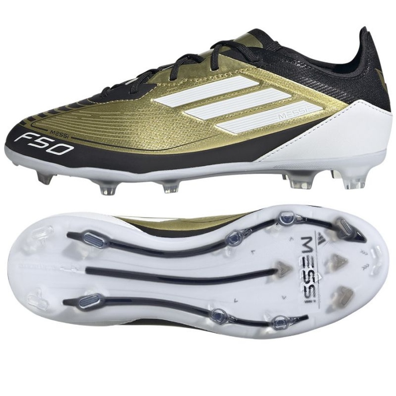 Boty Adidas F50 Pro Messi Jr IF6917 zlatý Boty Adidas F50 Pro Messi Jr IF6917 zlatý
