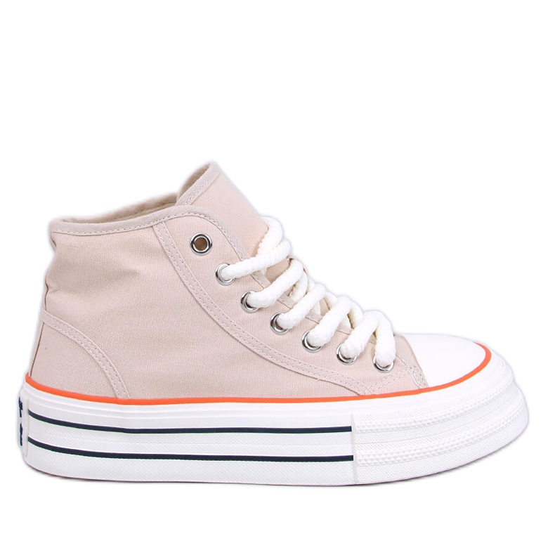 Tenisky na platformě Puell Beige béžový