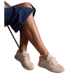 Béžové sportovní tenisky Khitam béžový