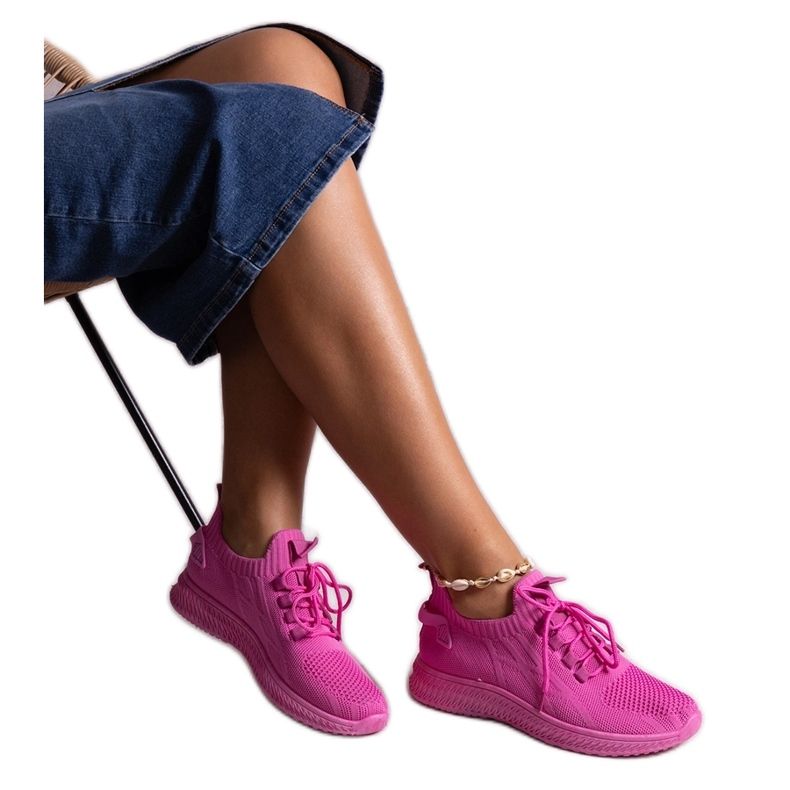 Tmavě růžové sportovní tenisky Khitam růžový