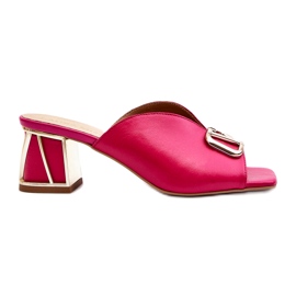 Kožené elegantní dámské paty Laura Messi 2771 Fuchsia růžový Kožené elegantní dámské paty Laura Messi 2771 Fuchsia růžový