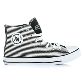 New Age vysoké tenisky bílý černý