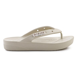 Žabky Crocs Classic Platform Flip 207714-2Y2 béžový
