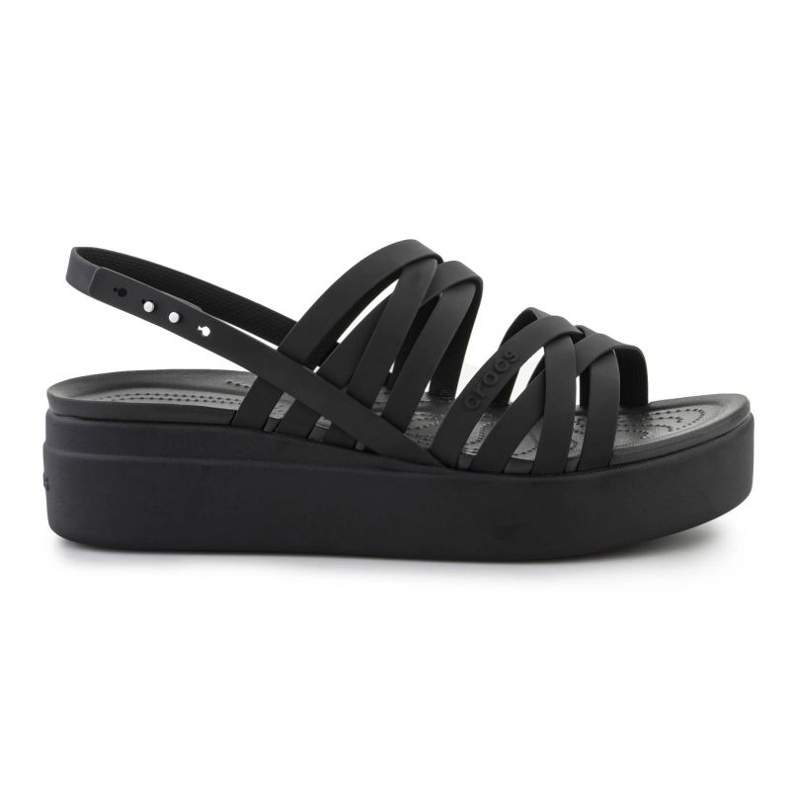 Sandály Crocs Brooklyn Strappy Lowwdg 206751-001 černá