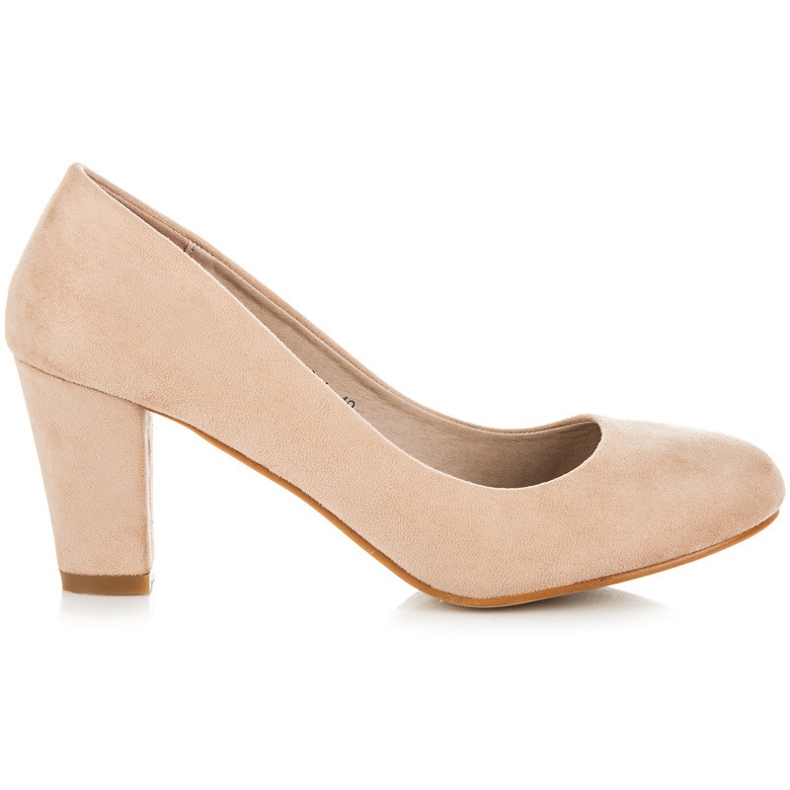 Yes Mile Semišové Lodičky Na Sloupu hnědý