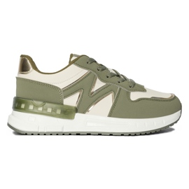 Zelené pohodlné dámské tenisky zelený