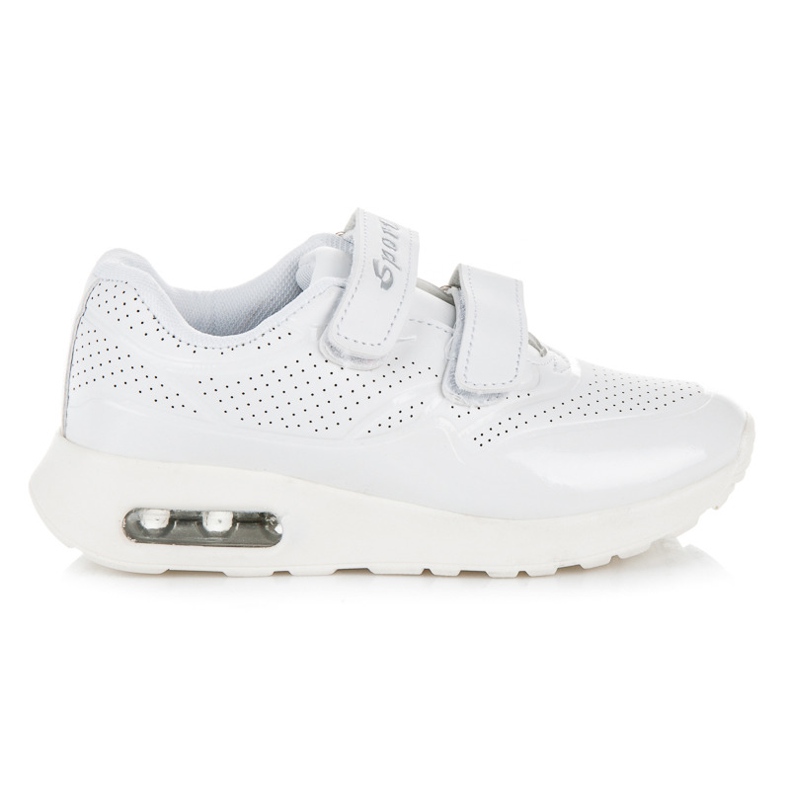 Bona Sportovní obuv na suchý zip bílý