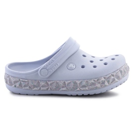 Žabky Crocs Crockband Geometric Glitter Band Clog 210134-5AF fialová