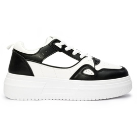 Černé dámské sportovní boty na platformě černý