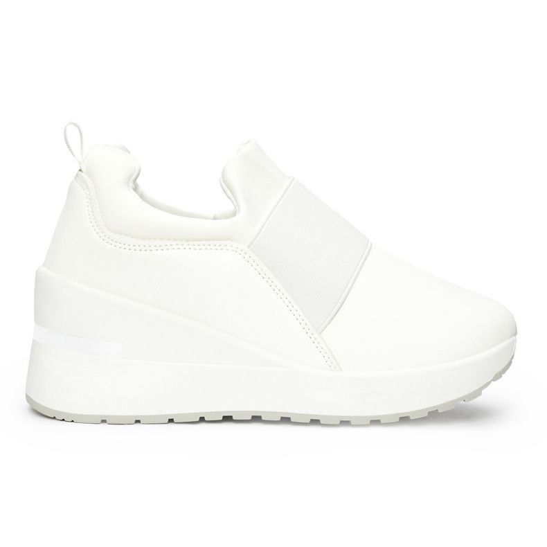 Dámské bílé tenisky na klínku bílý