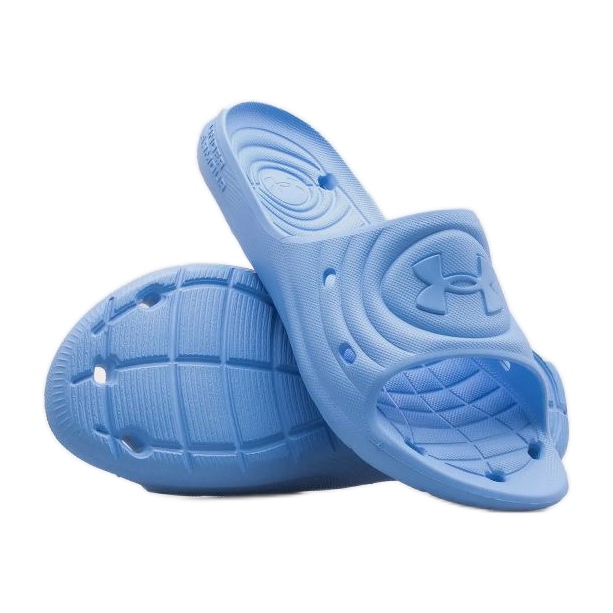 Pánské pantofle Under Armour Locker Iv Sl 3023758-402 modrý Pánské pantofle Under Armour Locker Iv Sl 3023758-402 modrý
