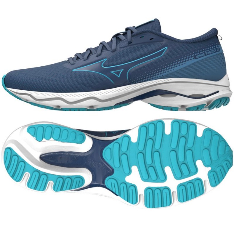 Boty Mizuno Wave Prodigy 6 J1GC241001 modrý