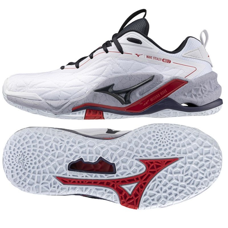 Boty Mizuno Wave Stealth Neo 2 X1GA240021 bílý Boty Mizuno Wave Stealth Neo 2 X1GA240021 bílý