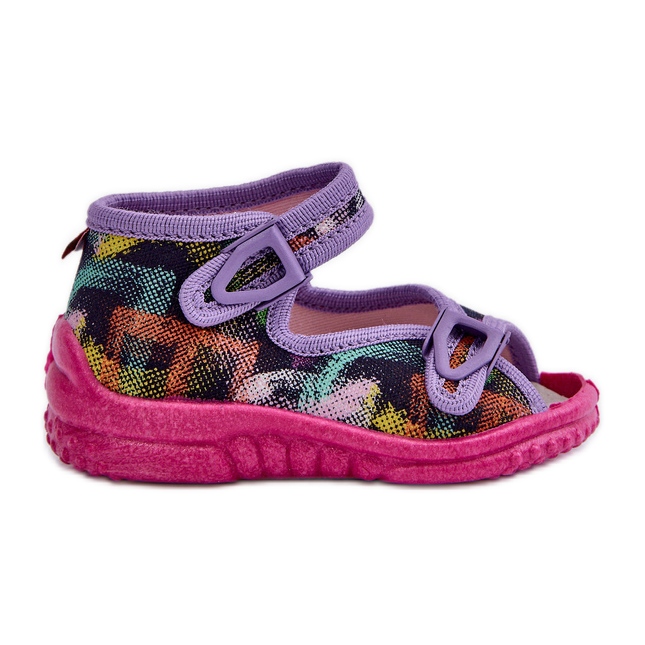 Lemigo Dětské pantofle Nel 310-06 Gokids Multicolor fialový Lemigo Dětské pantofle Nel 310-06 Gokids Multicolor fialový