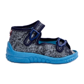Lemigo Dětské sandály Nel 310-19 Gokids Graphite modrý