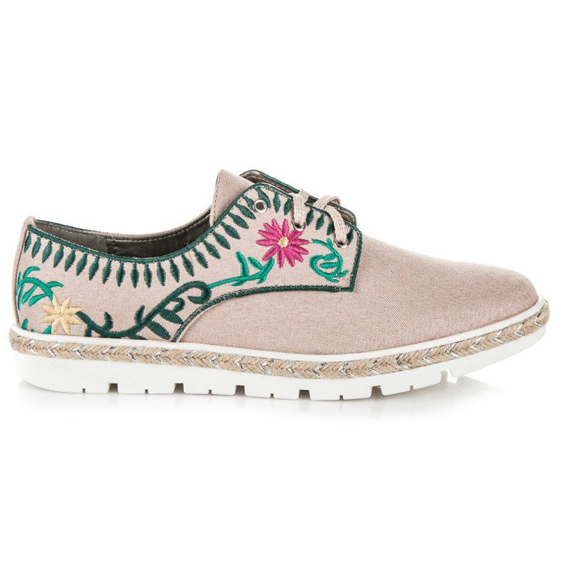 Kylie Dámské boty s výšivkou růžový