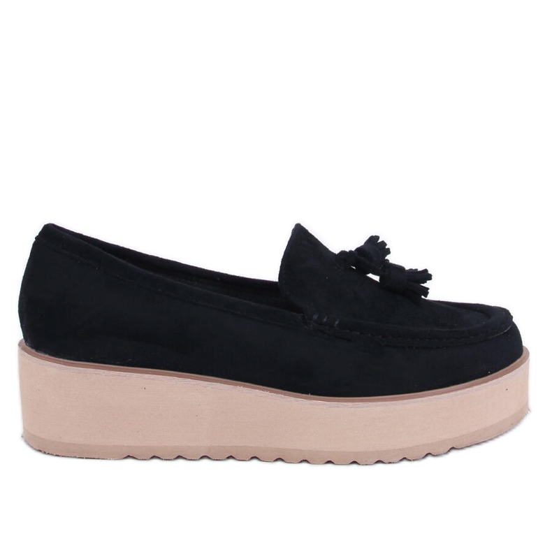 Mokasíny na platformě Templin Black černá
