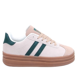 Dámské tenisky Essa BEIGE/GREEN béžový Dámské tenisky Essa BEIGE/GREEN béžový