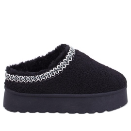 Krátké sněhule s ovčí kůží Lamb Black černý