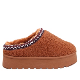 Krátké sněhule s Lamb Camel hnědý