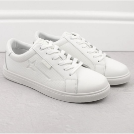 Pánská sportovní obuv z ekologické kůže, bílá Big Star OO174020 bílý