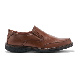 Pánské hnědé slip-on boty hnědý