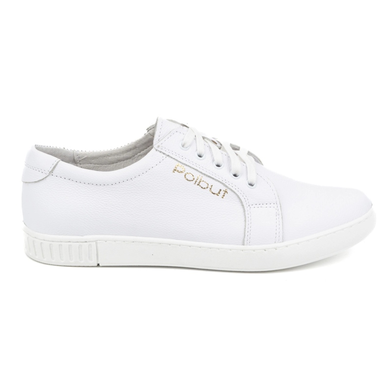 Polbut Pánské kožené boty 320/2 bílé bílý Polbut Pánské kožené boty 320/2 bílé bílý