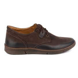 Olivier Pánské zvětšovací boty Casual šněrovací kůže 237KZ + 2,5 cm Hnědá hnědý Olivier Pánské zvětšovací boty Casual šněrovací kůže 237KZ + 2,5 cm Hnědá hnědý