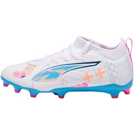 Kopačky Puma Ultra 5 Match Vol. Up FG/AG 108065 01 bílý