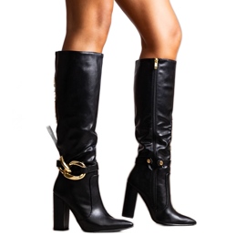 Černé zateplené boty Macari černý