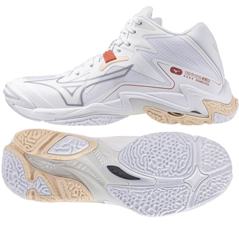 Volejbalové boty Mizuno Wave Lightning Z8 Mid V1GC240525 bílý