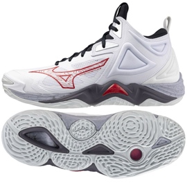 Volejbalové boty Mizuno Wave Momentum 3 Mid M V1GA231796 bílý Volejbalové boty Mizuno Wave Momentum 3 Mid M V1GA231796 bílý