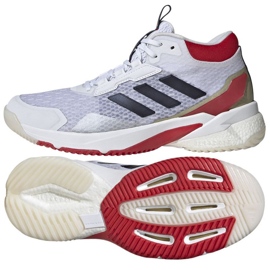 Boty Adidas Crazyflight 5 Mid IG1611 bílý Boty Adidas Crazyflight 5 Mid IG1611 bílý