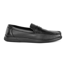 Pánské černé slip-on mokasíny černý