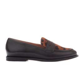 Marco Shoes Mokasíny Lorenzo Pony černý