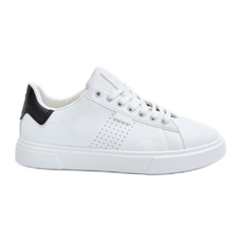 Pánské tenisky vyrobené z eko kůže Big Star OO174115 White bílý