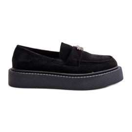 Dámské mokasíny na platformě Black Erithine černá