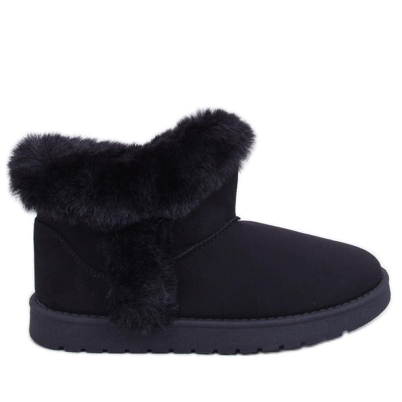 Krátké emu šortky s kožešinou, Sissoi Black černá Krátké emu šortky s kožešinou, Sissoi Black černá