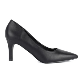 Klasické elegantní černé lodičky na vysokém podpatku černý