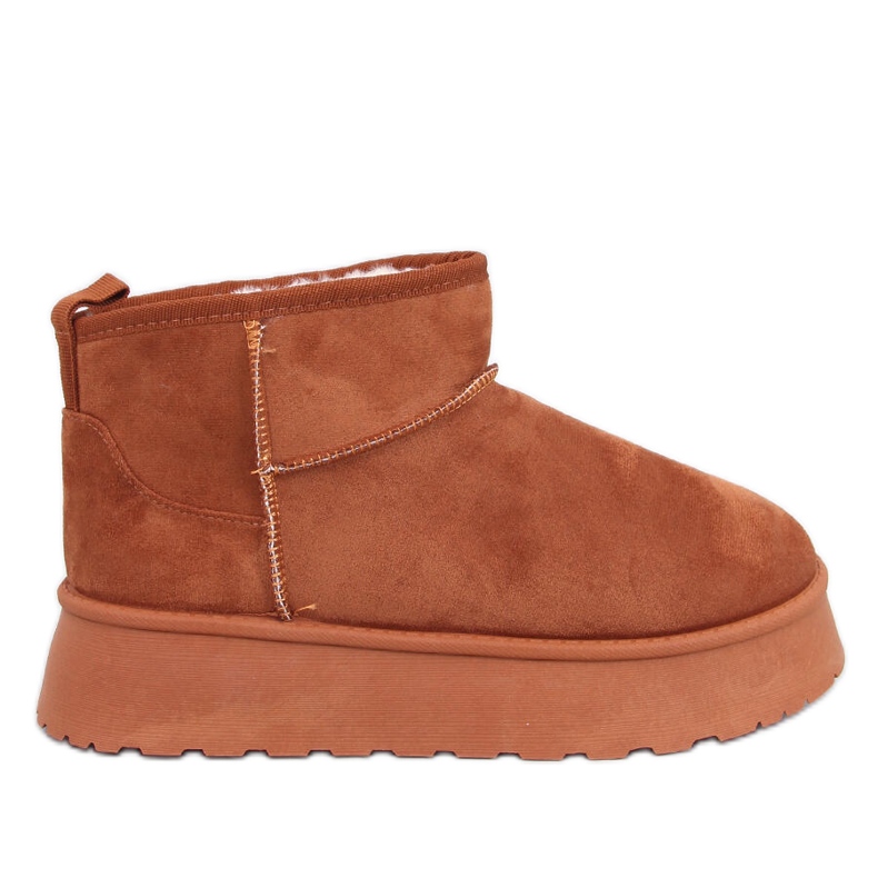 Krátké boty na platformě Rodmans Camel hnědý