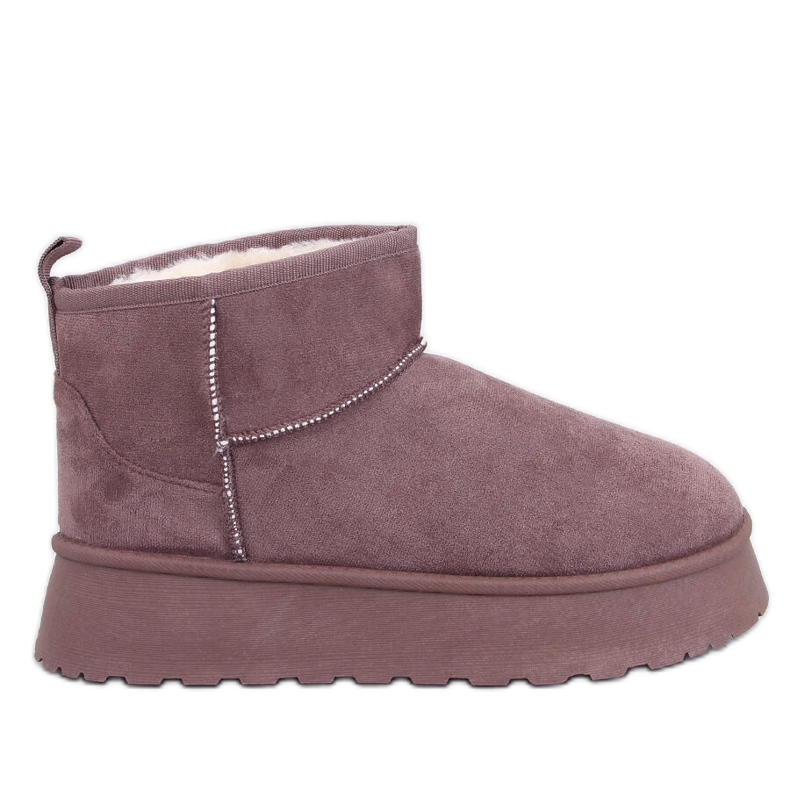 Krátké boty na platformě Rodmans Khaki béžový