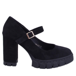Lodičky na platformě s páskem Dresse Black černý