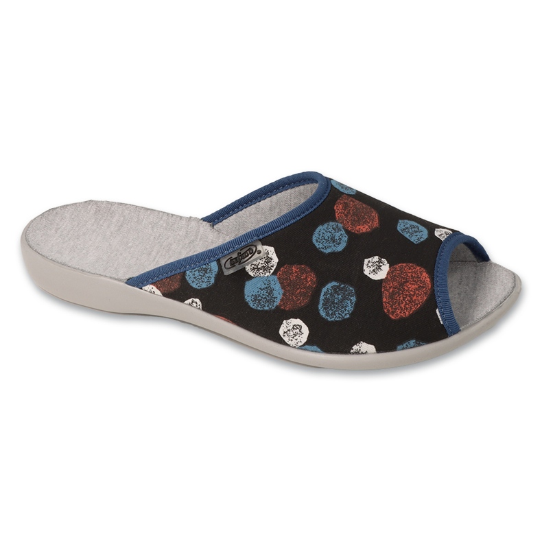 Dámské pantofle Befado se vzory 255D001 černé černá