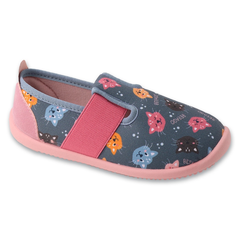 Dětské pantofle Befado, spodní část elastická, 901X020, šedá Dětské pantofle Befado, spodní část elastická, 901X020, šedá