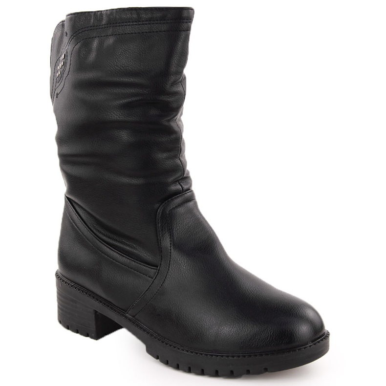 Dámské zateplené vysoké černé kotníkové boty Filo Donna Z24-43 černá