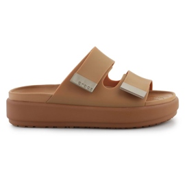 Crocs Brooklyn Luxe Sandal 209586-2U3 žabky hnědý Crocs Brooklyn Luxe Sandal 209586-2U3 žabky hnědý
