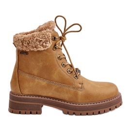 Dámské zateplené boty Big Star OO274A285 Camel hnědý Dámské zateplené boty Big Star OO274A285 Camel hnědý