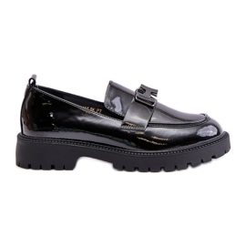 Dámské patentované mokasíny Vinceza 62187 Black černý